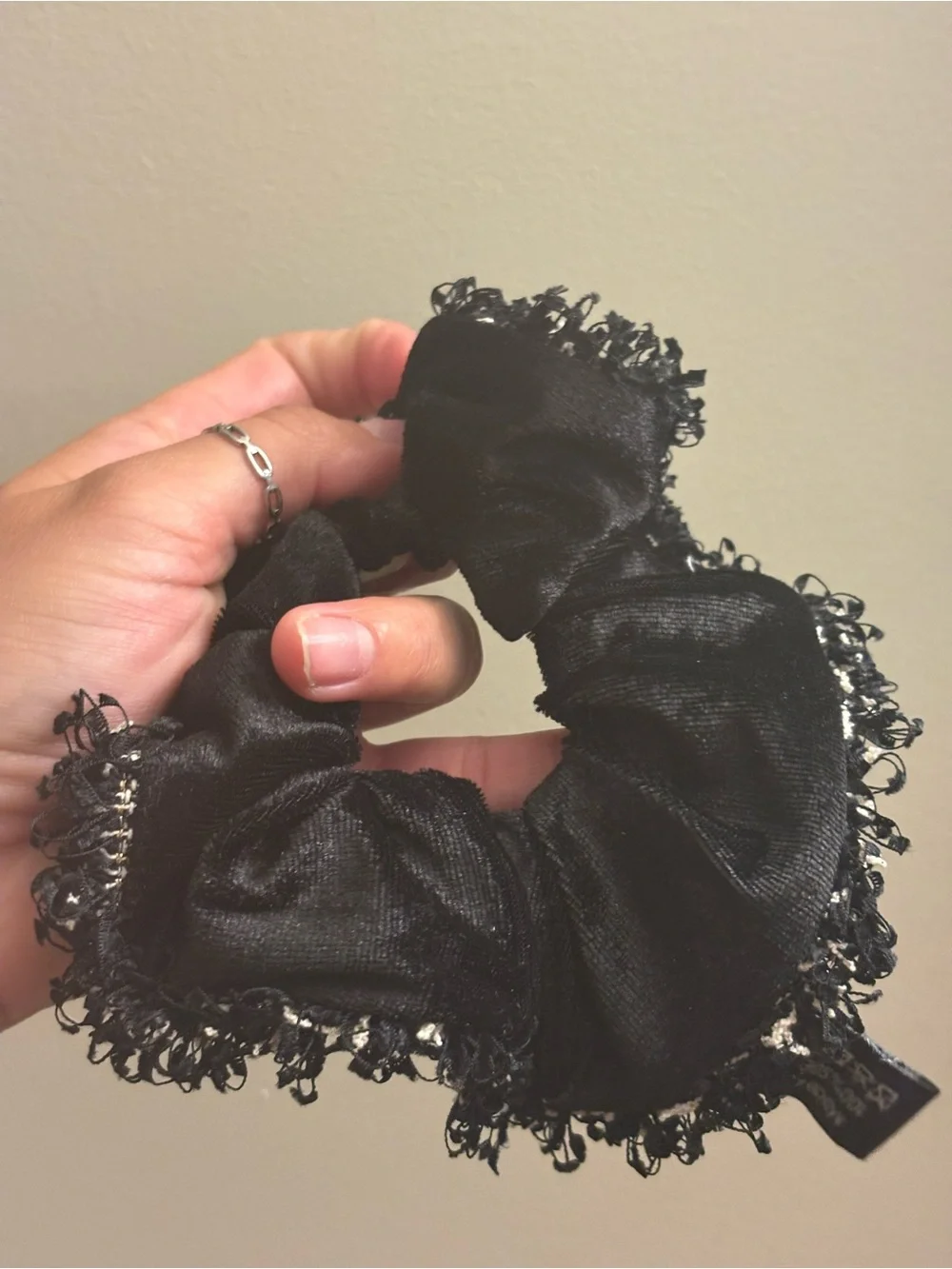 CC Black Velvet GWP one scrunchie